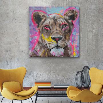 Through Her Eyes She Could See Love (Original Painting)