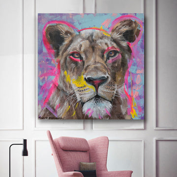 Through Her Eyes She Could See Love (Original Painting)