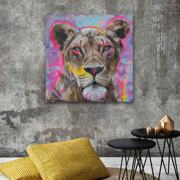 Through Her Eyes She Could See Love (Original Painting)