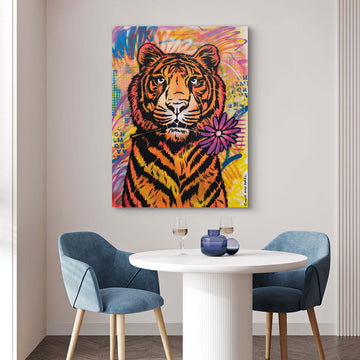Tiger Looks Pretty (Original Painting)