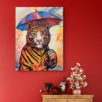 Tiger Rain (Original Painting)
