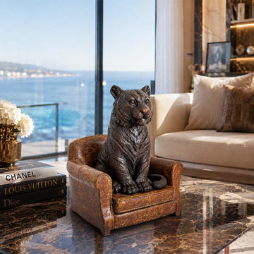 Tiger Accepted Our Welcome (Bronze Sculpture, Small)