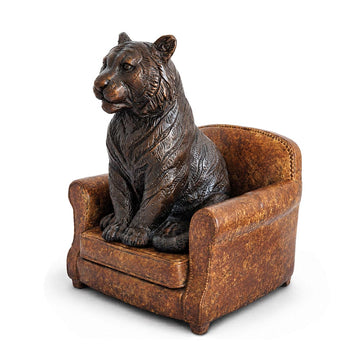 Tiger Accepted Our Welcome (Bronze Sculpture, Small)