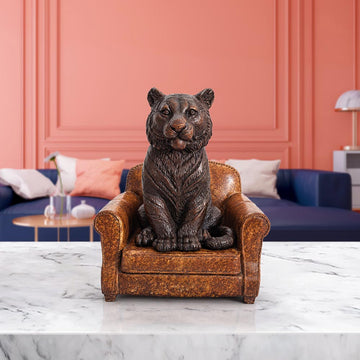 Tiger Accepted Our Welcome (Bronze Sculpture, Small)