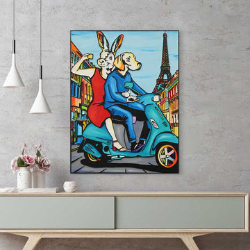 To Paris and Beyond (Original Painting)