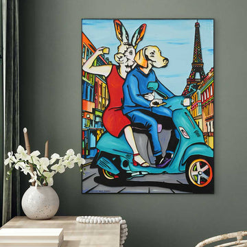 To Paris and Beyond (Original Painting)
