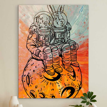 To the Moon and Back in the Name of Love (Original Painting)