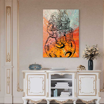 To the Moon and Back in the Name of Love (Original Painting)