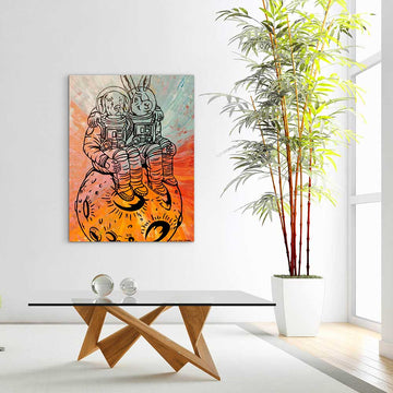 To the Moon and Back in the Name of Love (Original Painting)