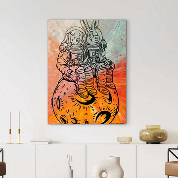 To the Moon and Back in the Name of Love (Original Painting)