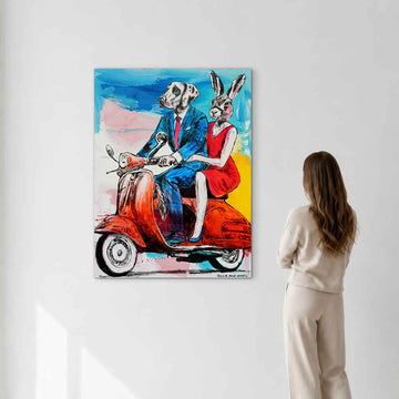 Together We Ride Into the Great Unknown (Original Painting)