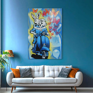 Two Hearts One Planet (Original Painting)