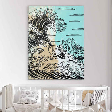 Two Wild Hearts on One Extraordinary Journey (Original Painting)