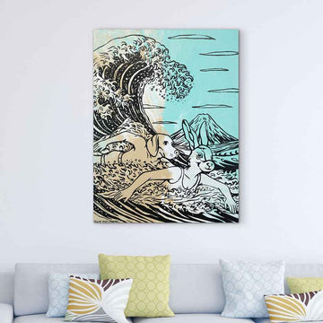 Two Wild Hearts on One Extraordinary Journey (Original Painting)