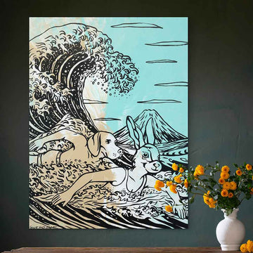 Two Wild Hearts on One Extraordinary Journey (Original Painting)