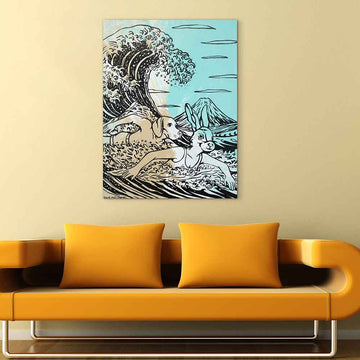 Two Wild Hearts on One Extraordinary Journey (Original Painting)