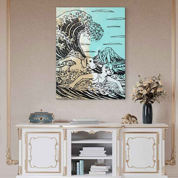 Two Wild Hearts on One Extraordinary Journey (Original Painting)