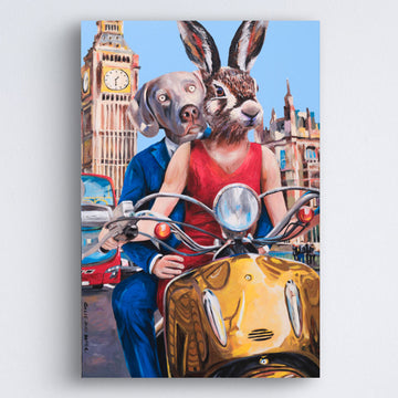 Vespa Joy (Original Painting)