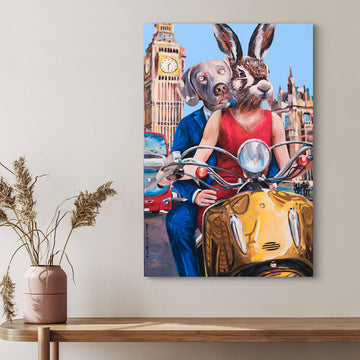 Vespa Joy (Original Painting)