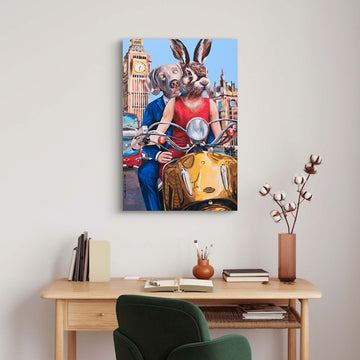 Vespa Joy (Original Painting)