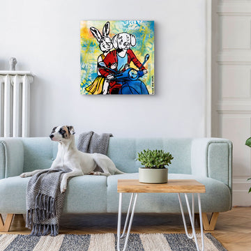 Vespa Love Time (Original Painting)