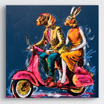 Vespa of Curiosity (Original Painting)