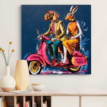 Vespa of Curiosity (Original Painting)