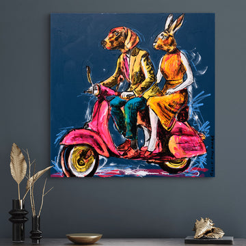 Vespa of Curiosity (Original Painting)