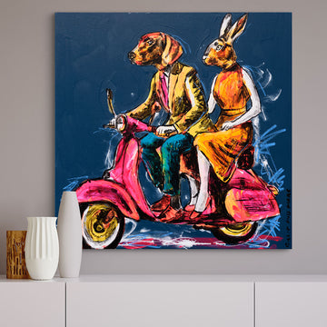 Vespa of Curiosity (Original Painting)