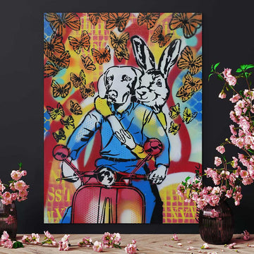 Vespa Freedom (Original Painting)