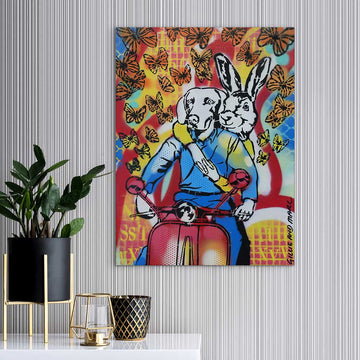 Vespa Freedom (Original Painting)