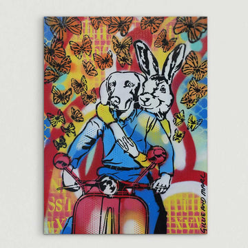 Vespa Freedom (Original Painting)