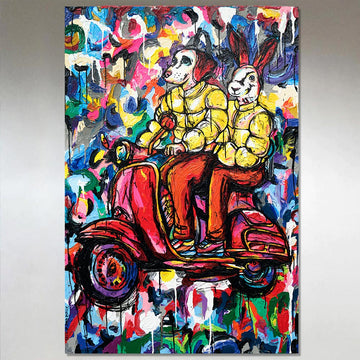 Vespa Heaven (Original Painting)