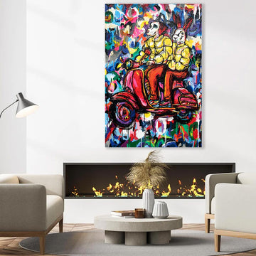 Vespa Heaven (Original Painting)