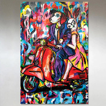 Vespa Love (Original Painting)