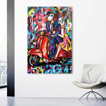 Vespa Love (Original Painting)