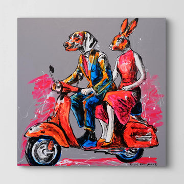Vespa of Courage (Original Painting)