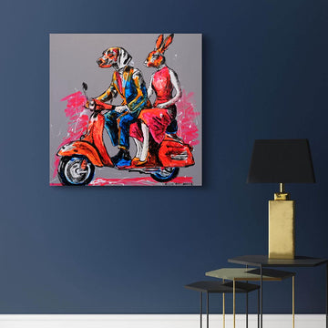 Vespa of Courage (Original Painting)