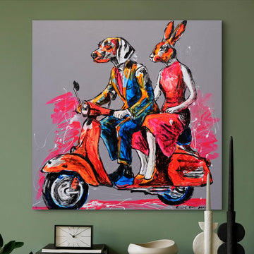 Vespa of Courage (Original Painting)