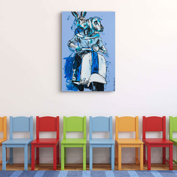 Vespa Riders of Hope (Original Painting)