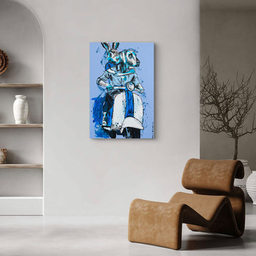 Vespa Riders of Hope (Original Painting)