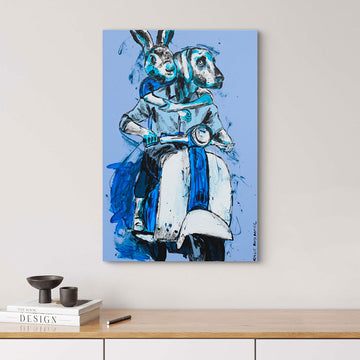 Vespa Riders of Hope (Original Painting)