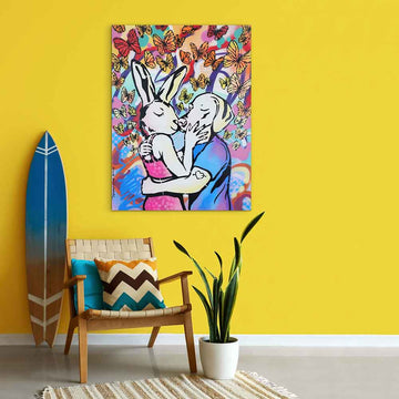 When Opposites Fall in Love (Original Painting)