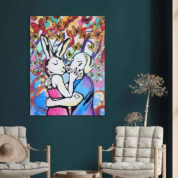 When Opposites Fall in Love (Original Painting)