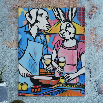 White Wine Drinkers (Original Painting)