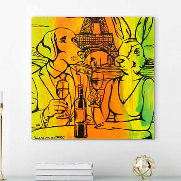 Wine in Paris (Original Painting)