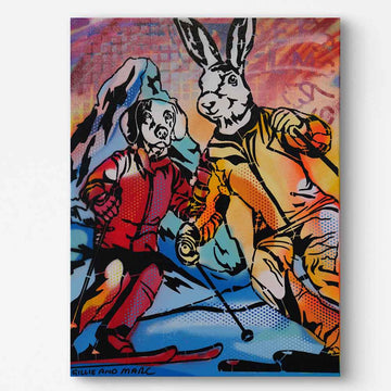 Winter Ski (Original Painting)