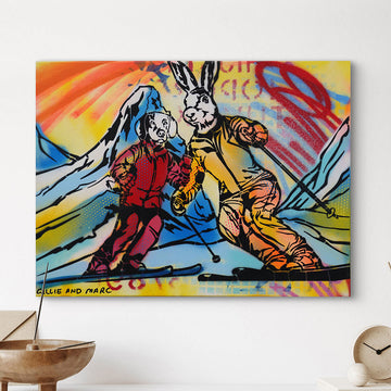 Yay Ski Season (Original Painting)