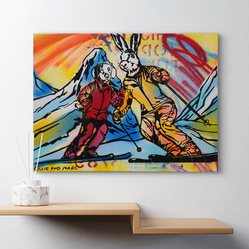 Yay Ski Season (Original Painting)