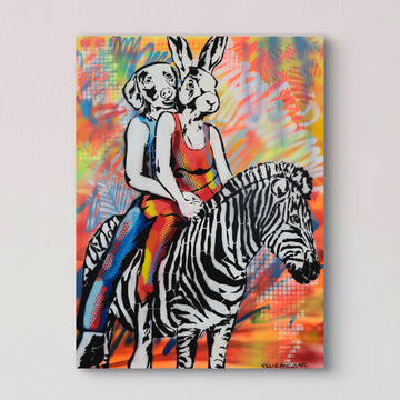 Zebra, Amigo (Original Painting)